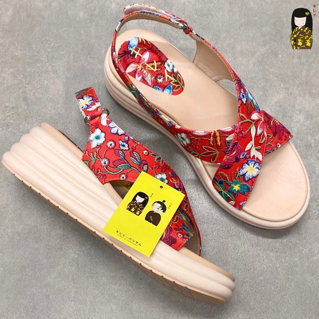 Kirei Biteki - Office Wedge Sandal CP9 Red