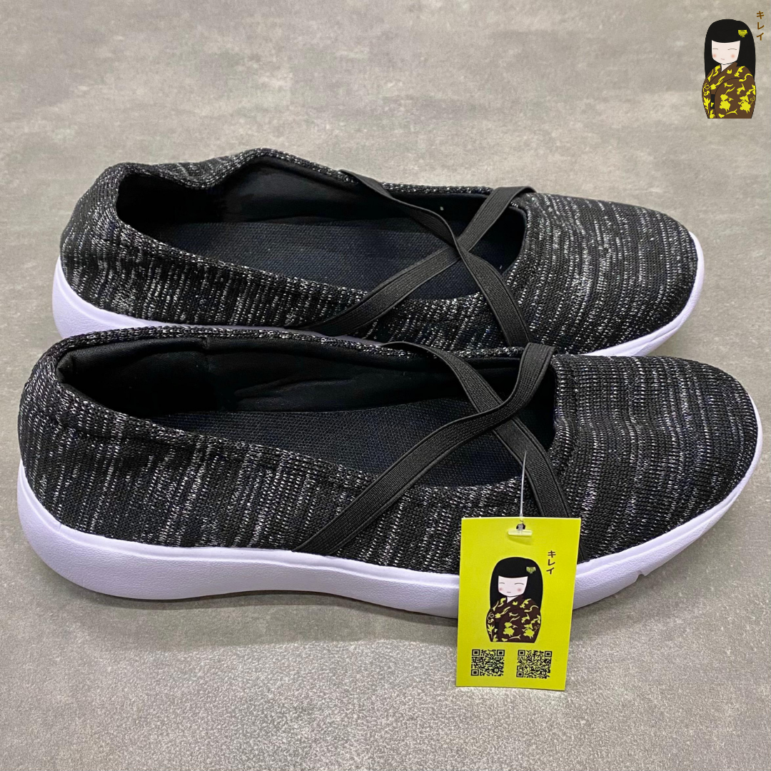 Kirei breathable walk straps HD Black doll shoes