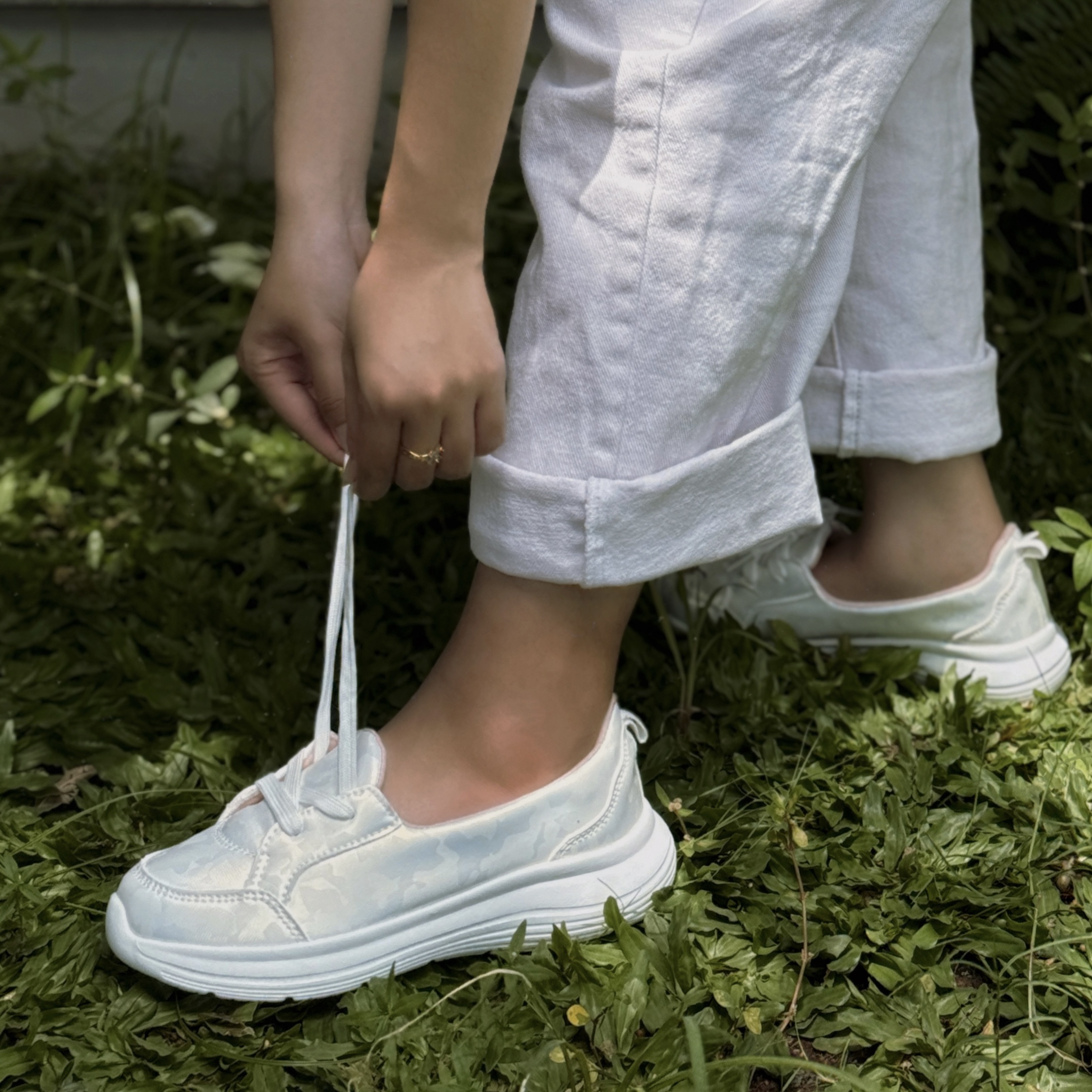 Kirei Hime - Walk Sneakers BG8 White Camo
