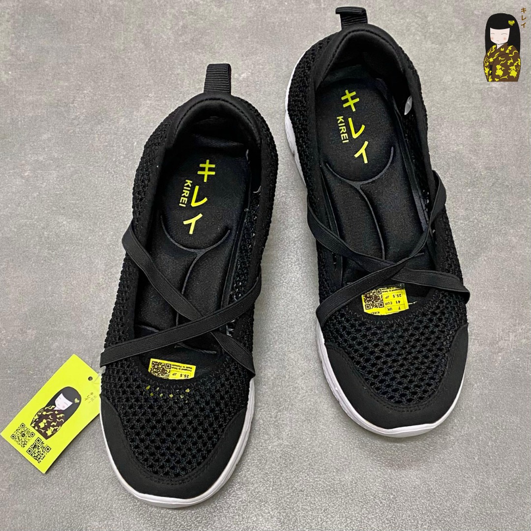 Kirei Walk BG Breathable V2 Ballet Flats Black