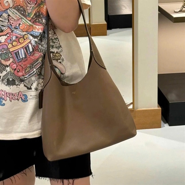 Túi Coach Brooklyn 28 Trapezoidal Women's Shoulder Bag DS Dark Stone