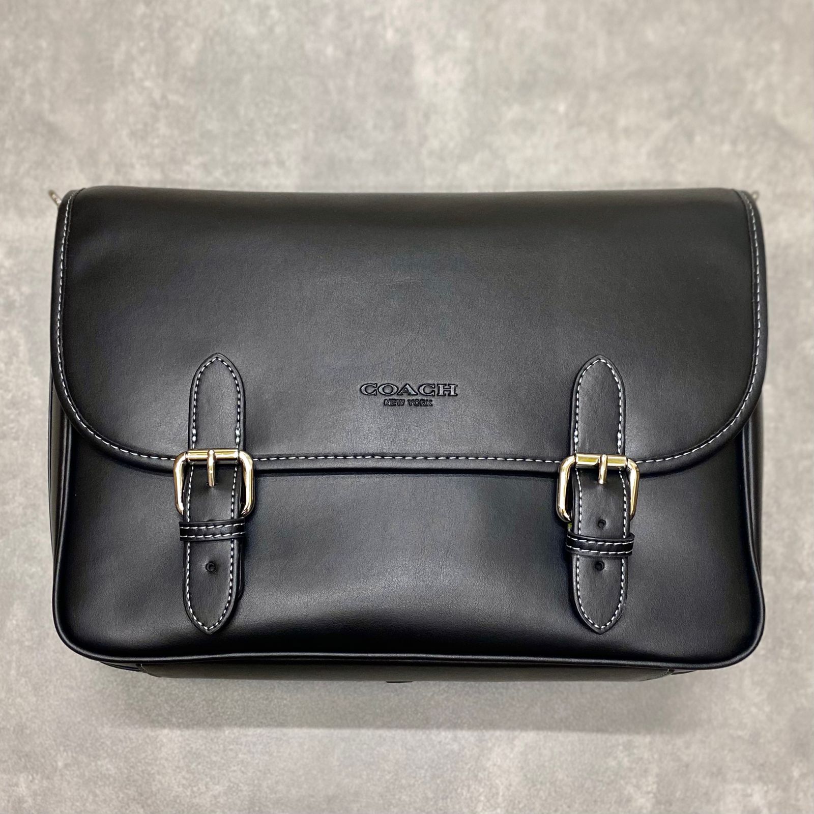 Túi Coach Hitch Messenger Bag DS Black