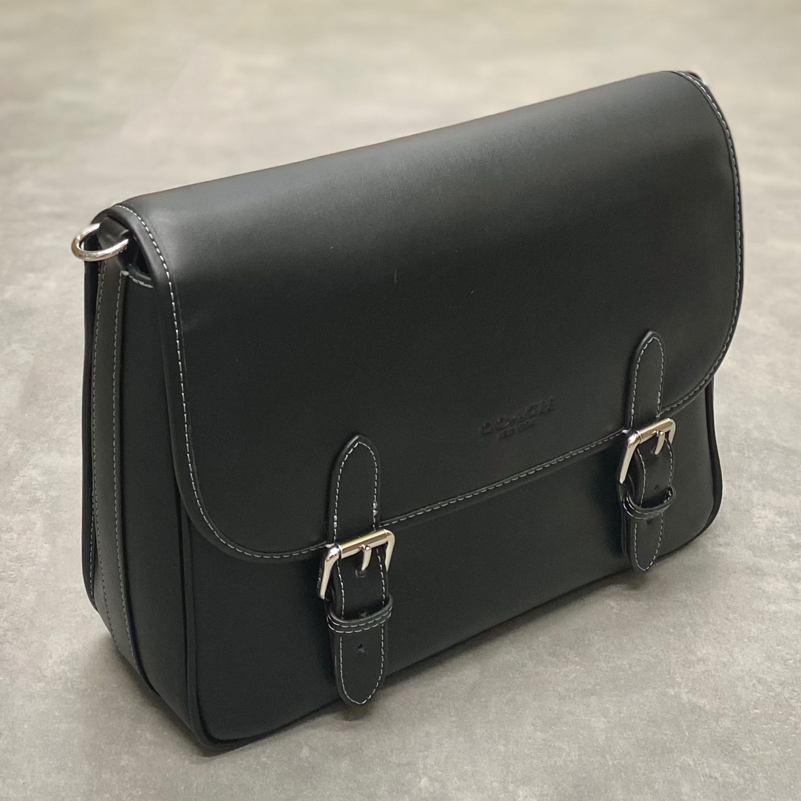 Túi Coach Hitch Messenger Bag DS Black
