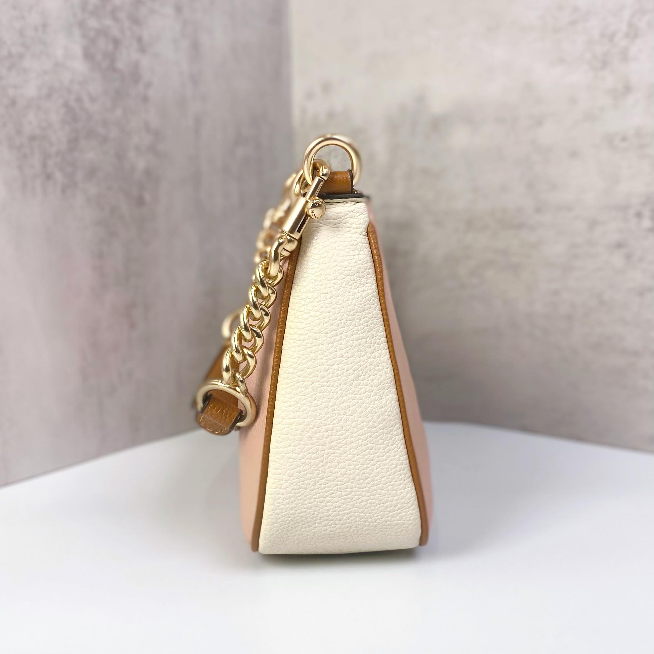 Túi Coach Teri Shoulder DS Pink/White