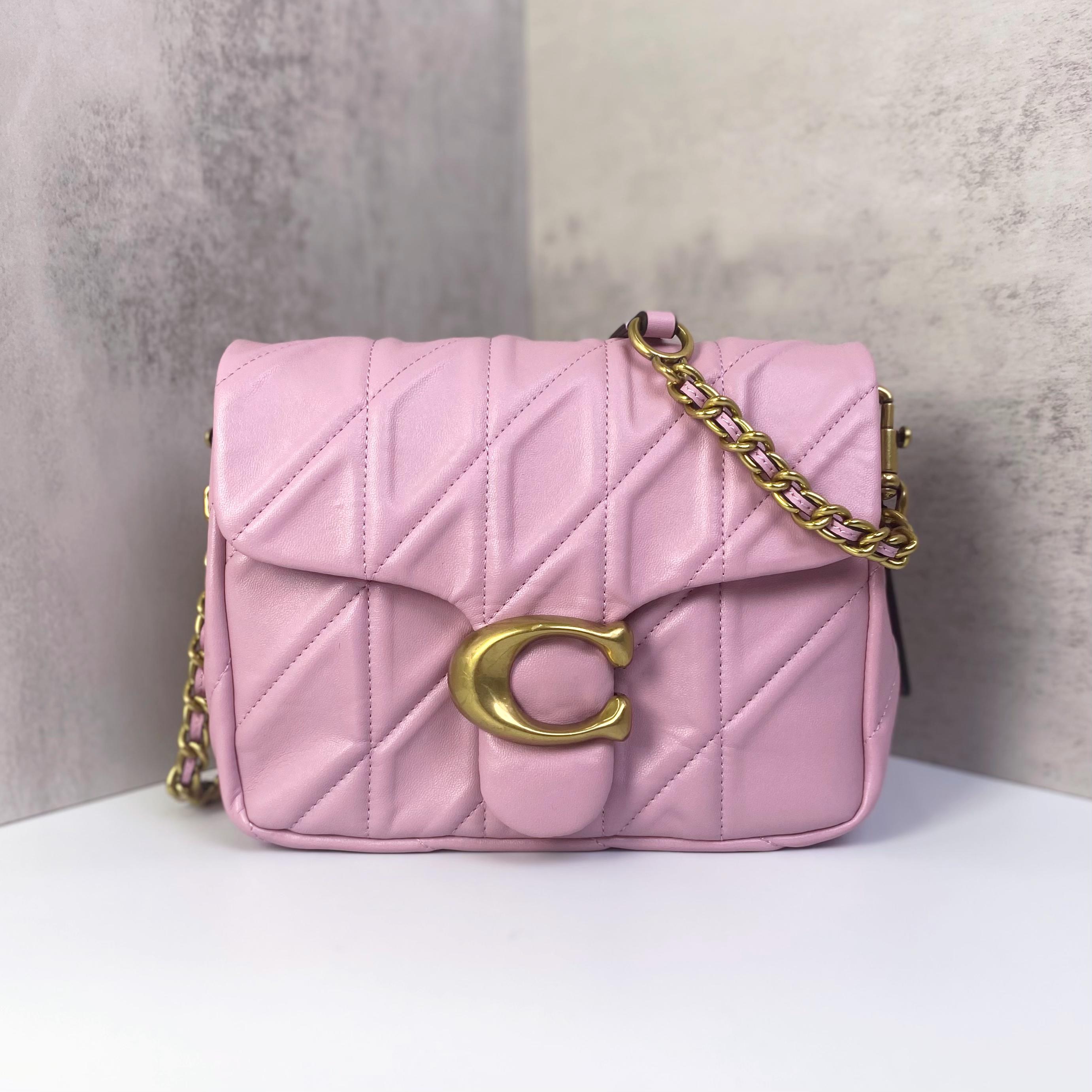 Túi Coach Times Square Tabby 17 Quilting DS Pink