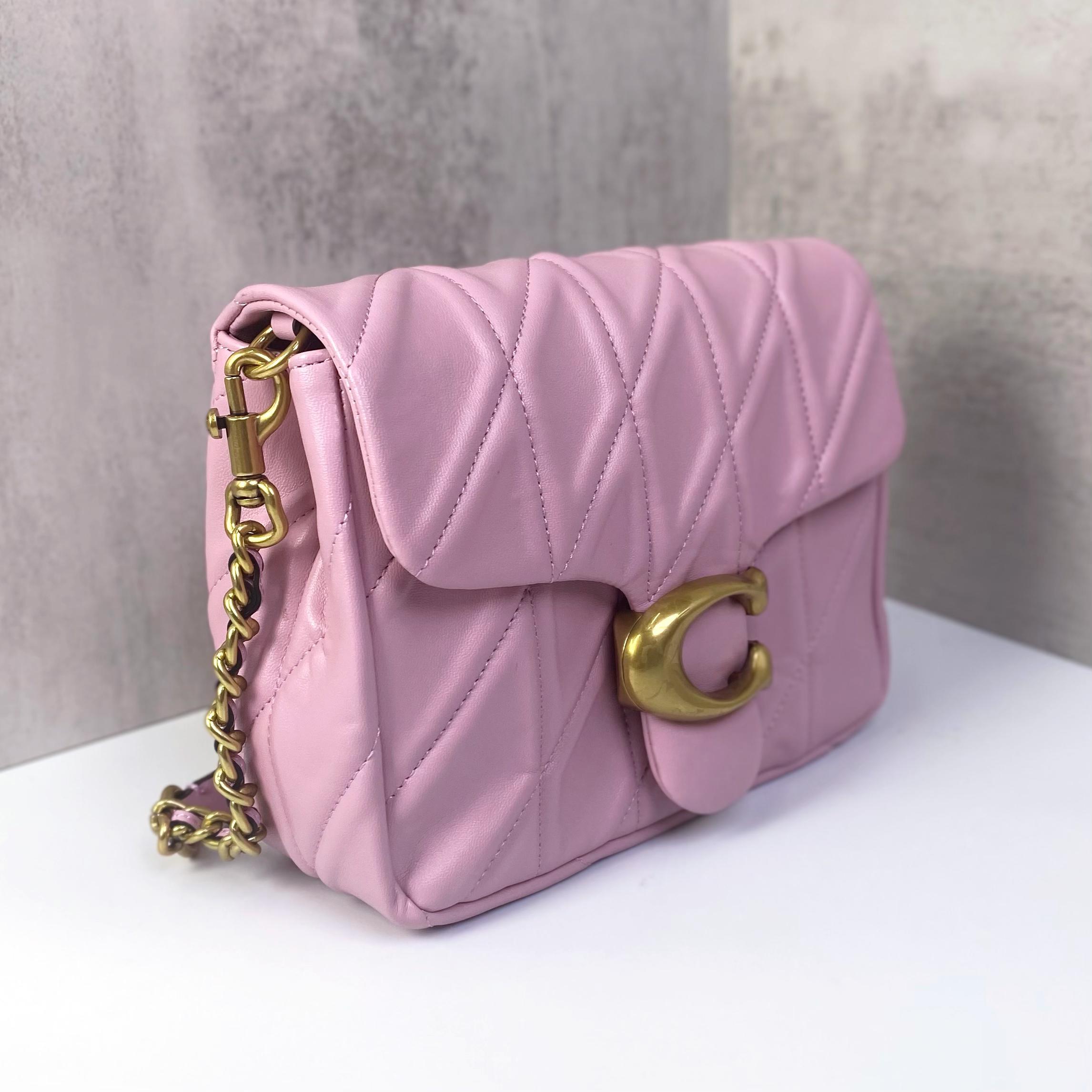 Túi Coach Times Square Tabby 17 Quilting DS Pink