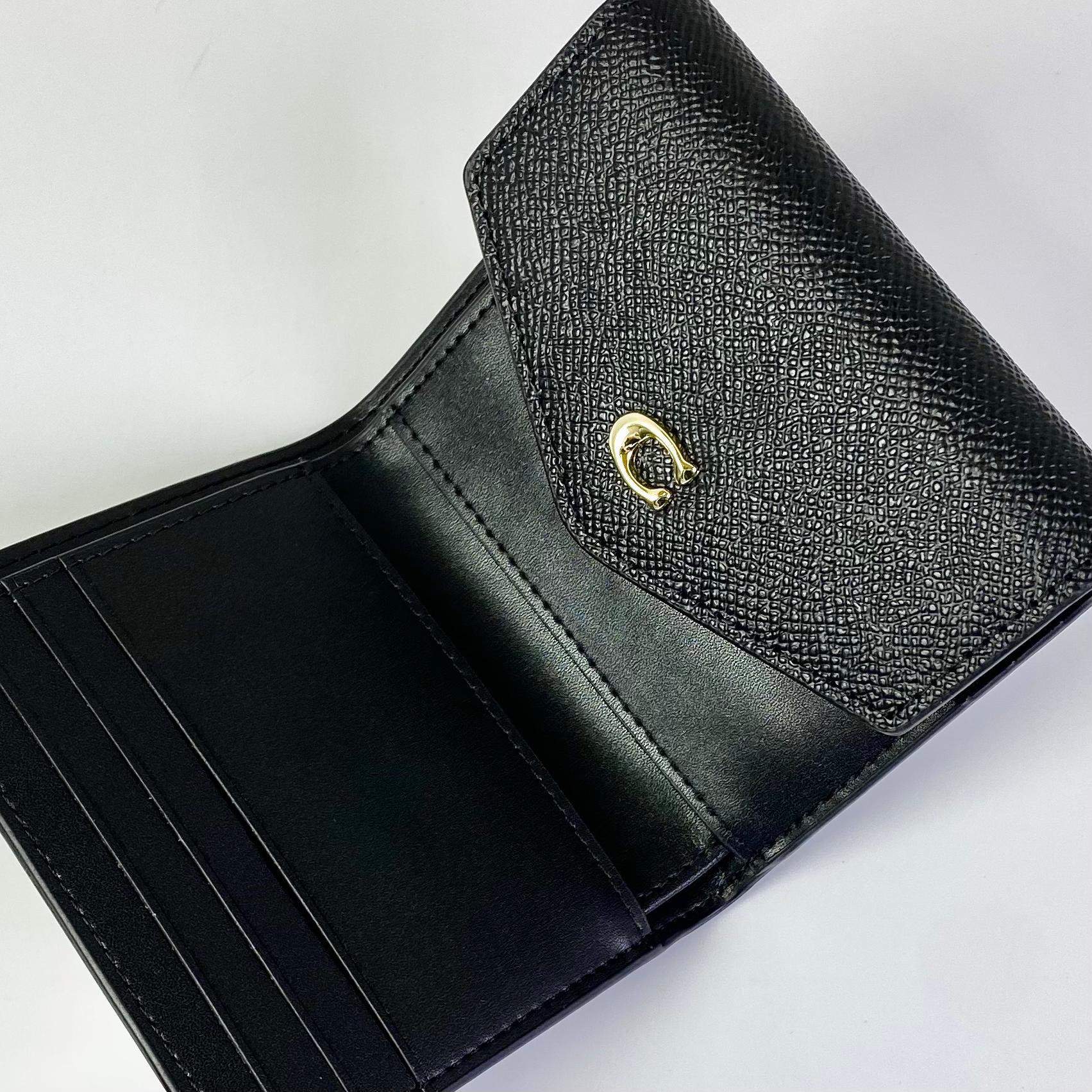 Ví Coach Wyn Small Wallet In Colorblock DS Black