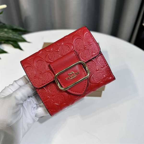 Ví Coach Small Morgan Wallet Leather DS Red