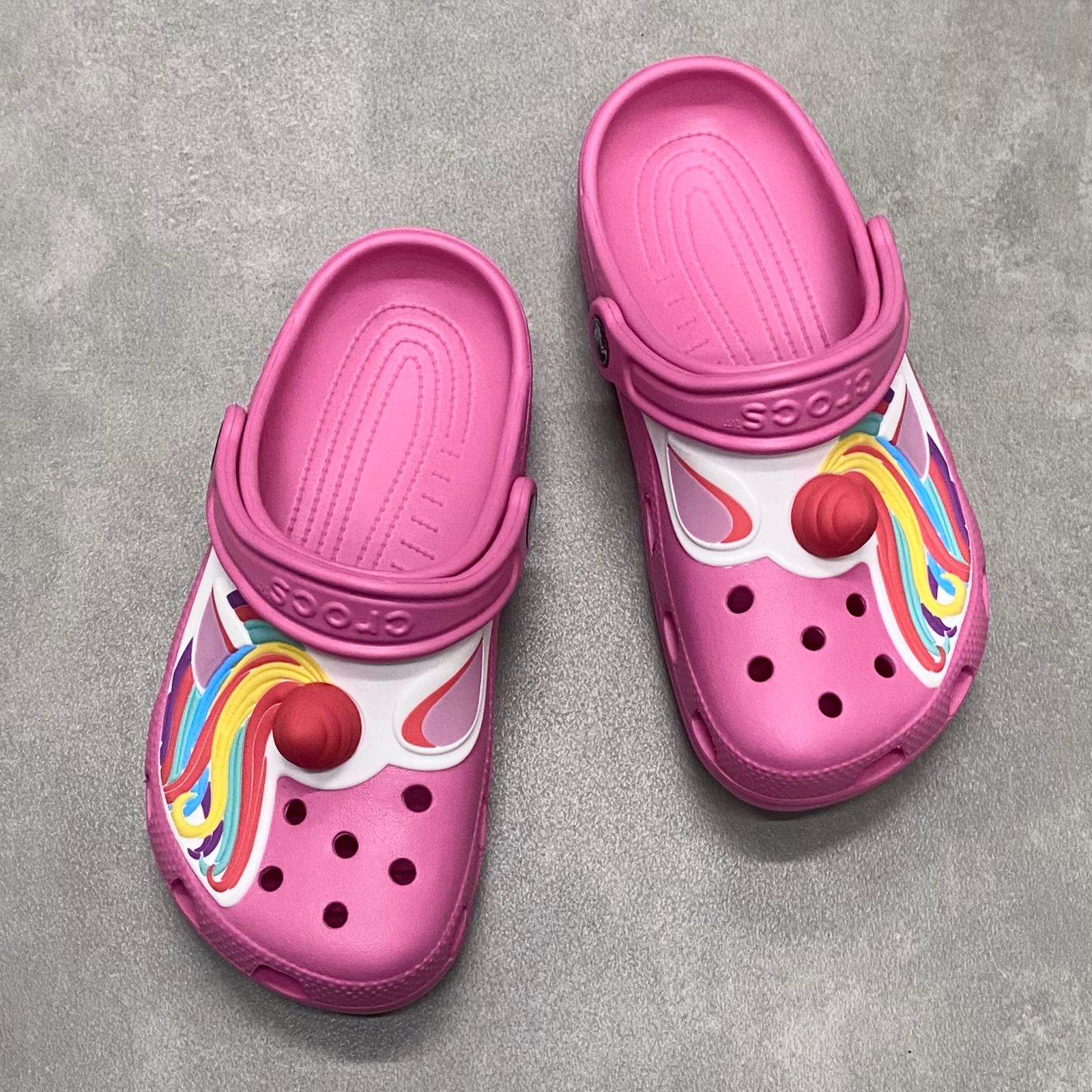 Dép Crocs Kid Clog Unicorn HN Pink