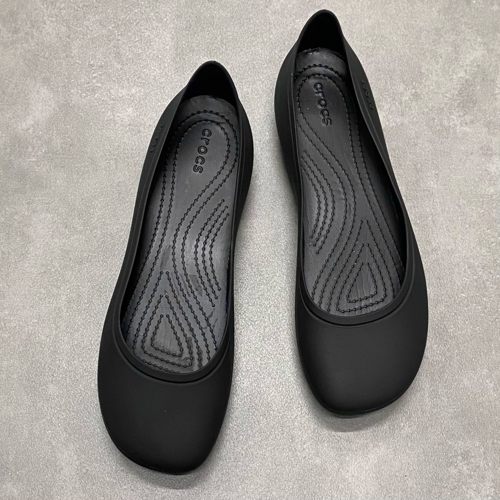 Giày Búp Bê Crocs Brooklyn Pointed HN Black