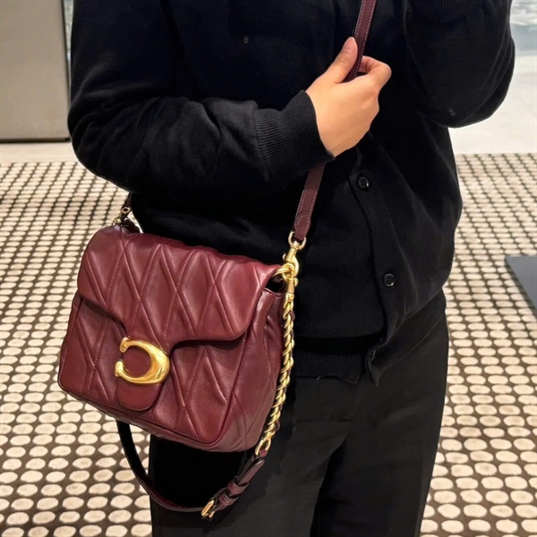 Túi Coach Times Square Tabby 17 Quilting DS D.Red