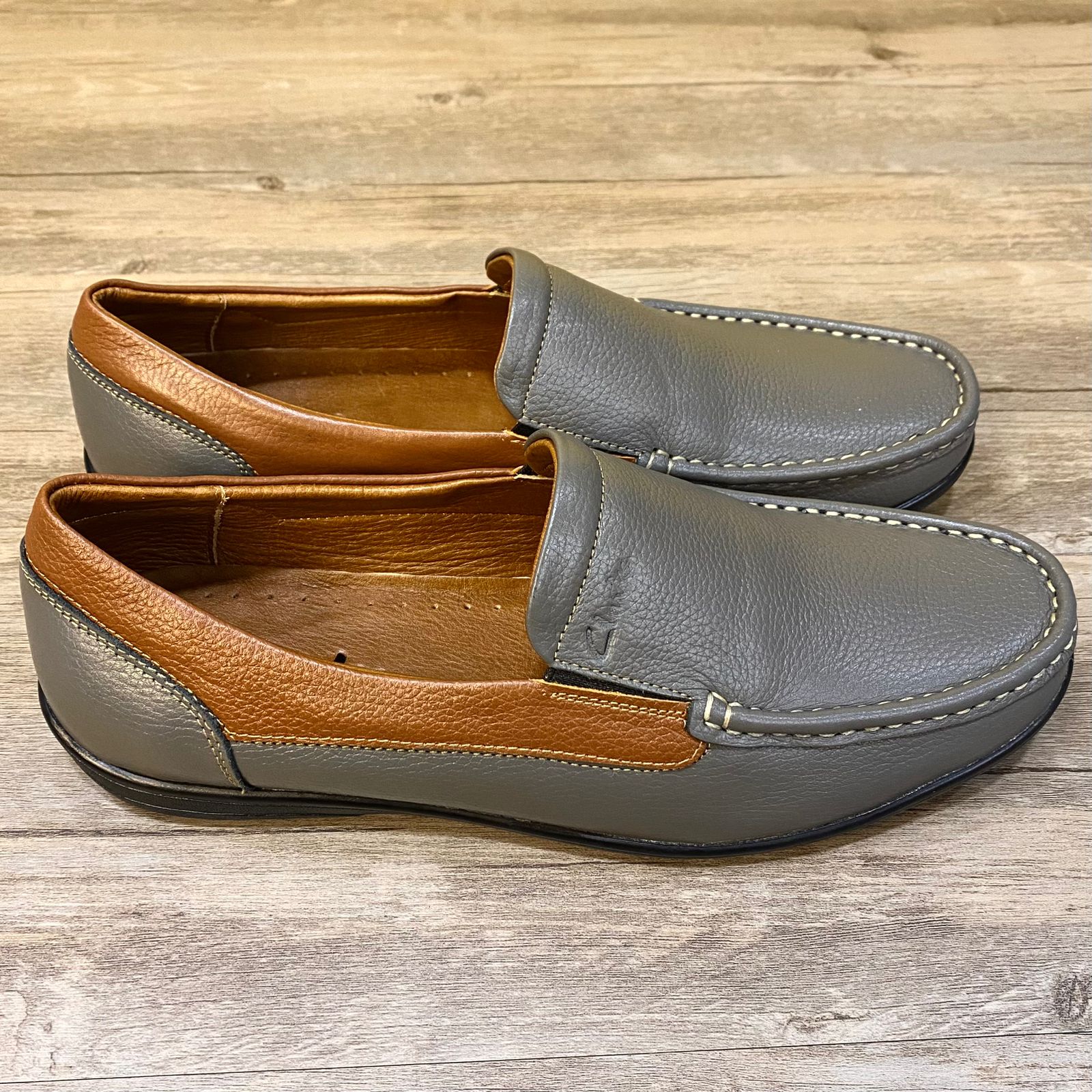 Clarks CT Grey/Brown Loafers