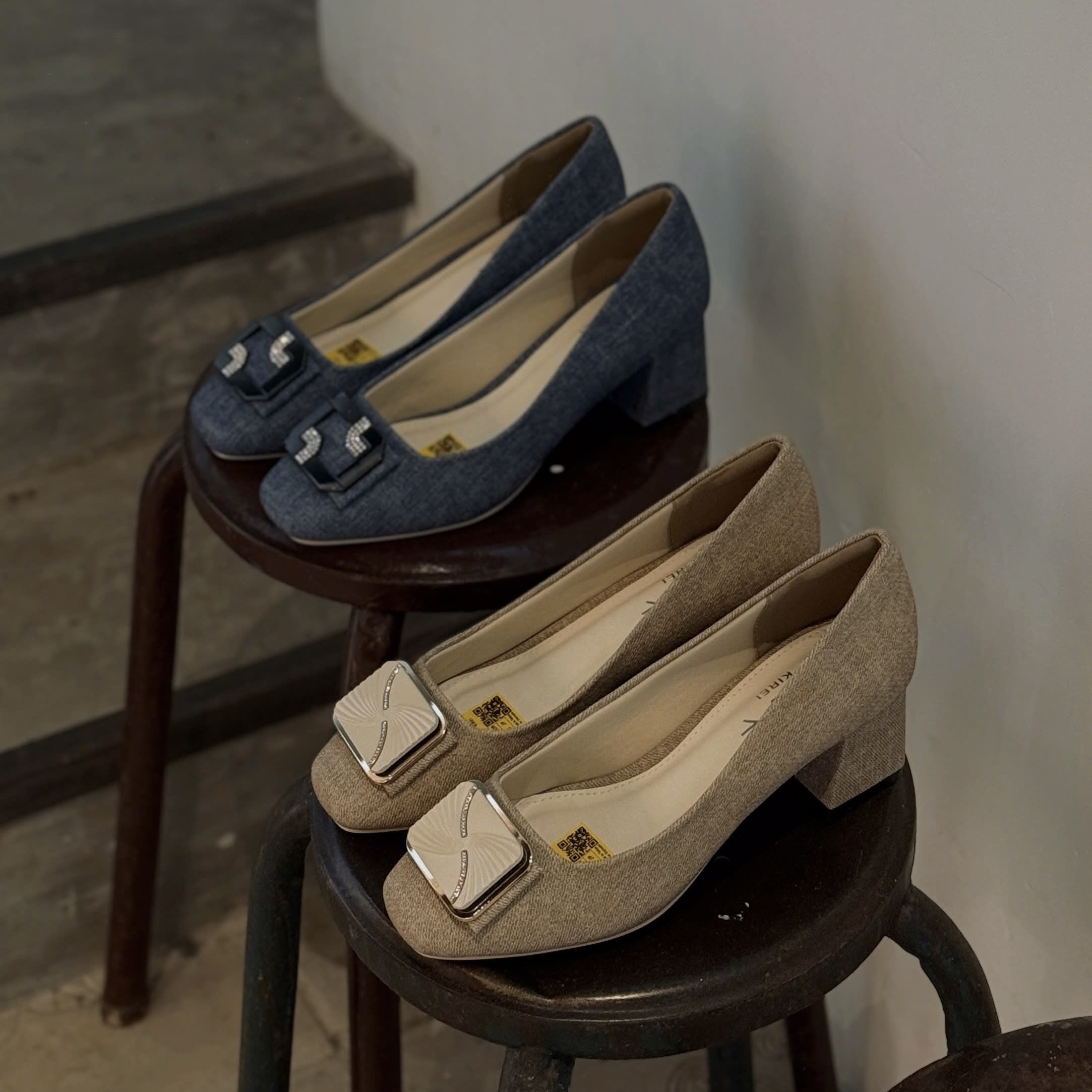 Kirei Kyōyō - Office Block Heel CP1 Khaki