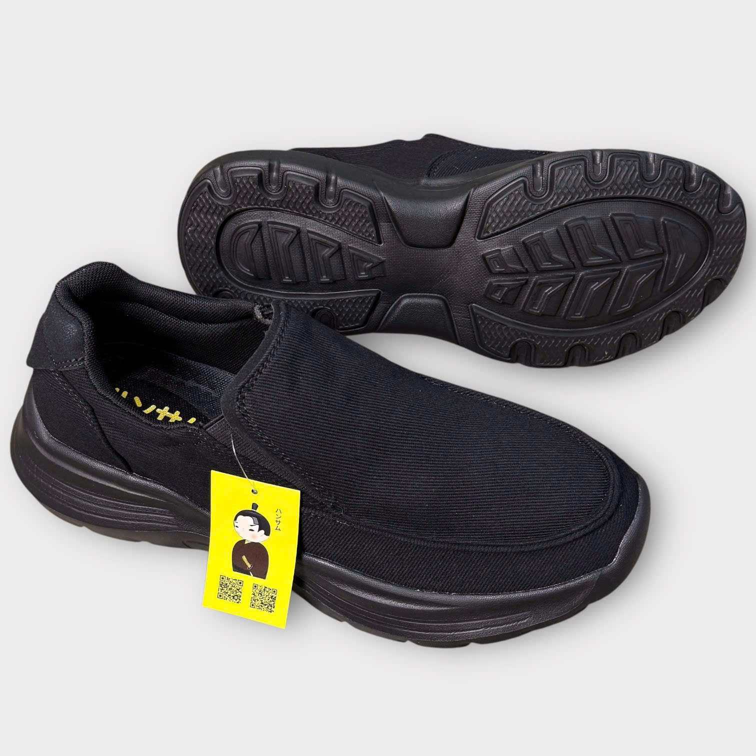 Hansamu Walk BG Giày Lười Denim Black