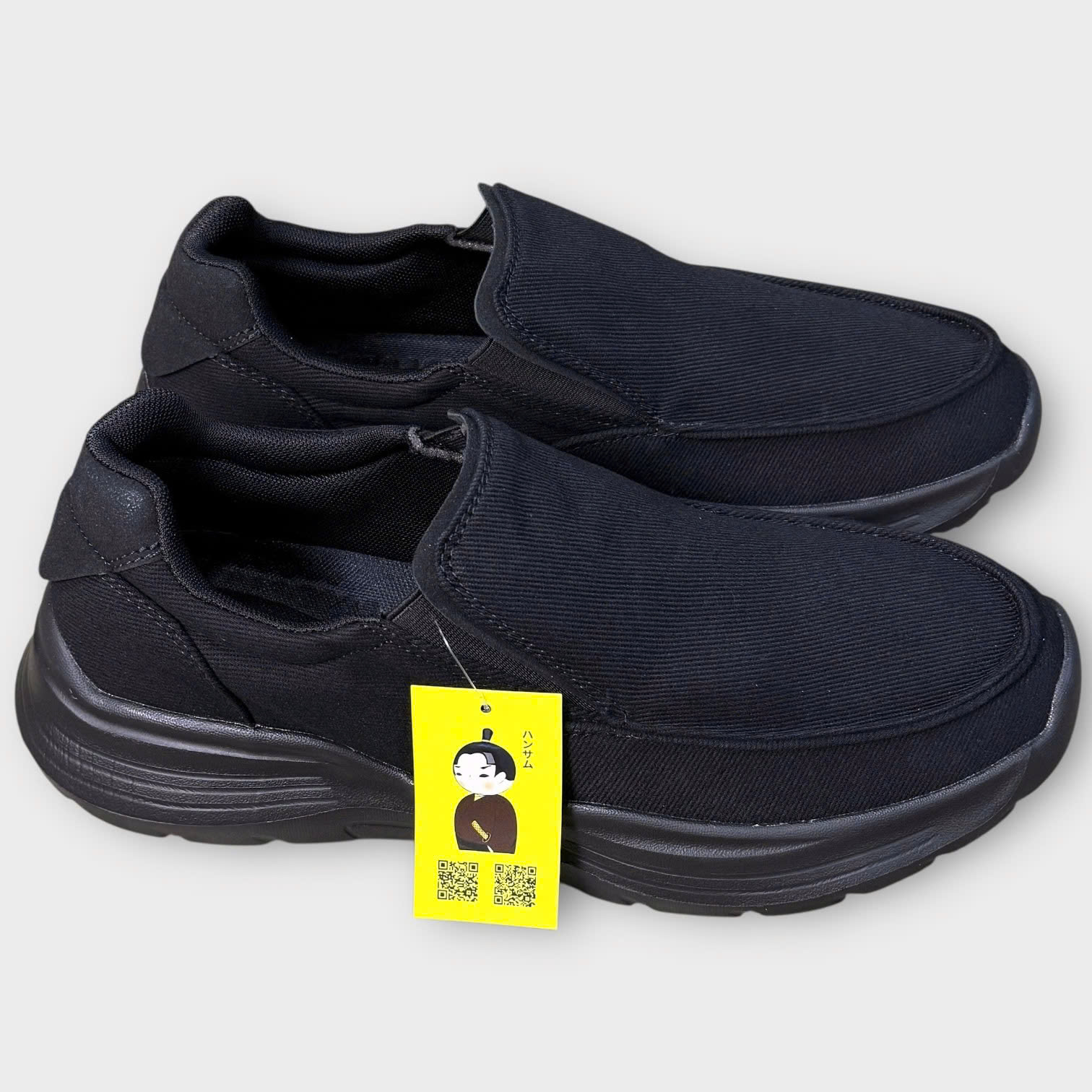 Hansamu Walk BG Giày Lười Denim Black
