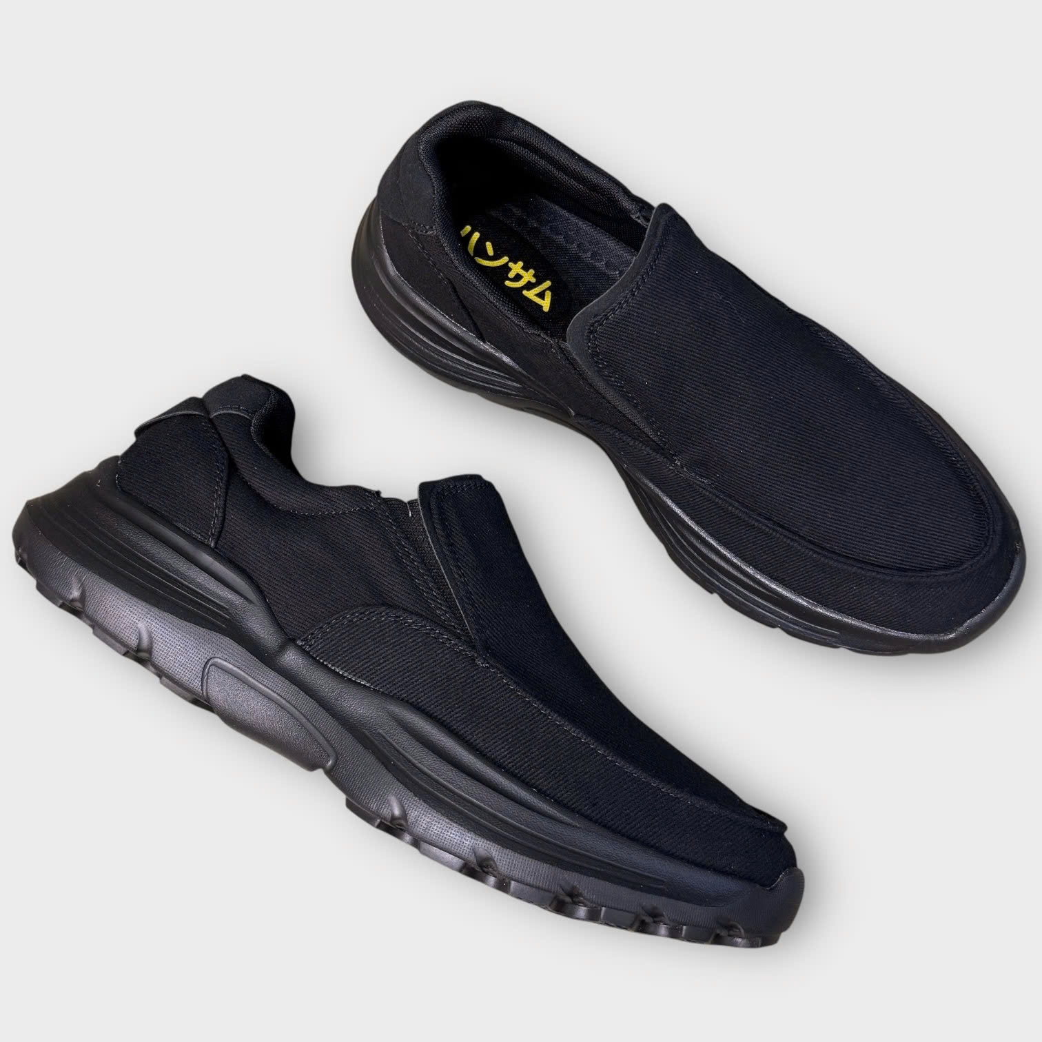 Hansamu Walk BG Giày Lười Denim Black