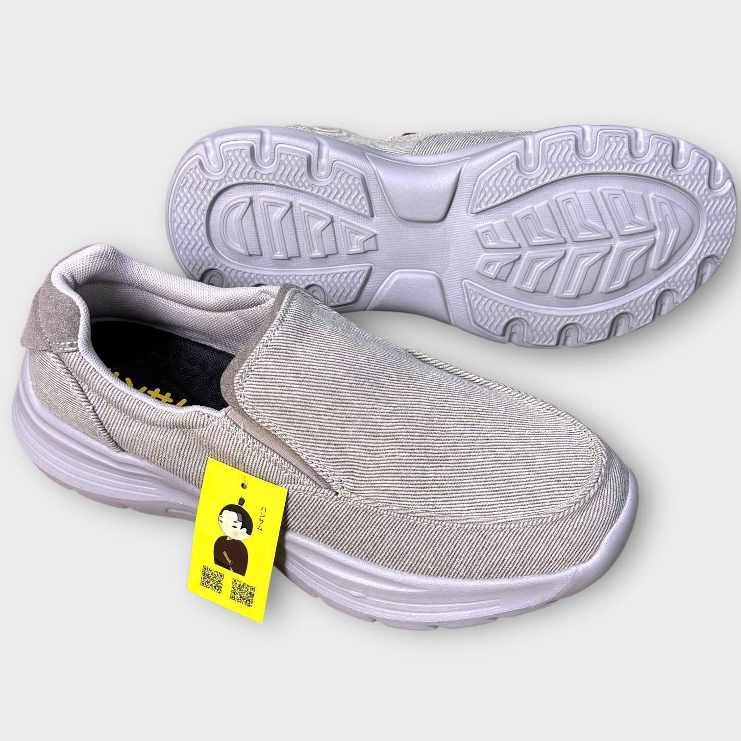 Hansamu Walk BG Giày Lười Denim Light Grey