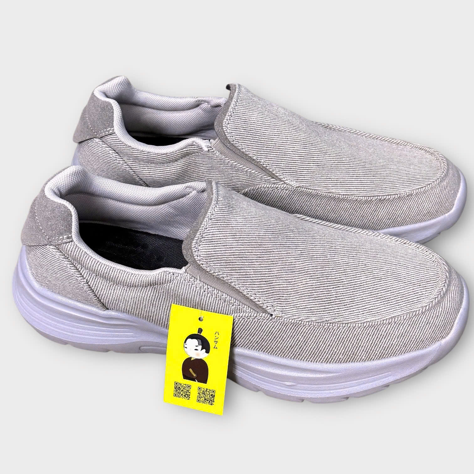 Hansamu Walk BG Giày Lười Denim Light Grey