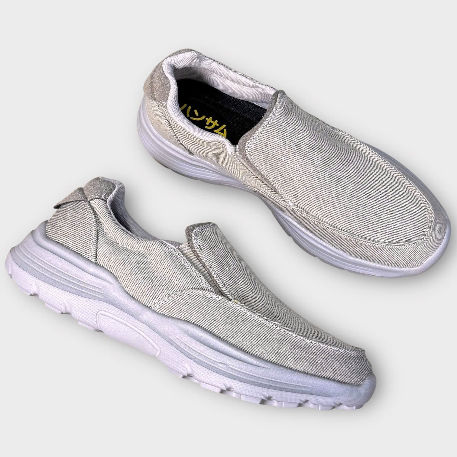 Hansamu Walk BG Giày Lười Denim Light Grey
