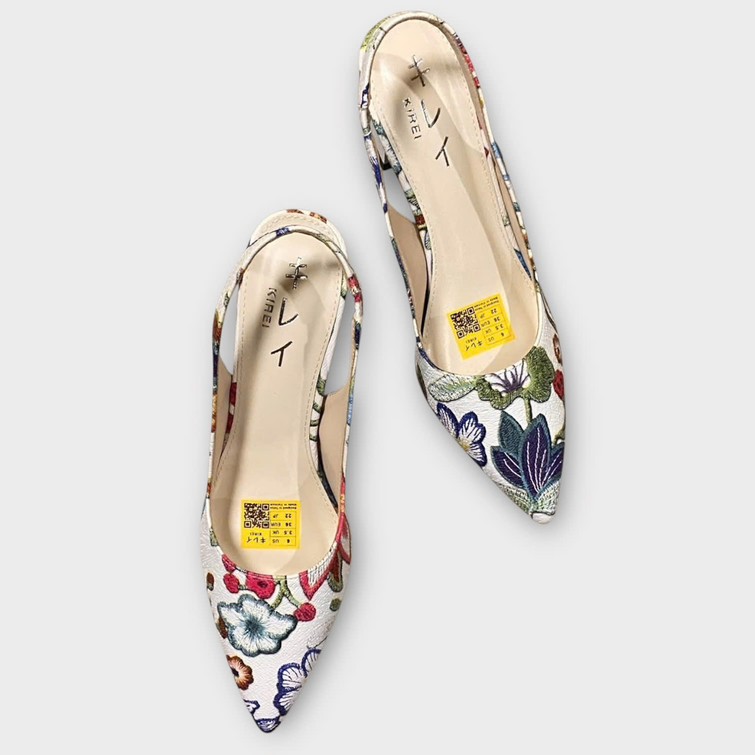 Giày Sandal Kirei 3D FEP 7P 02 CP Hồng/Trắng