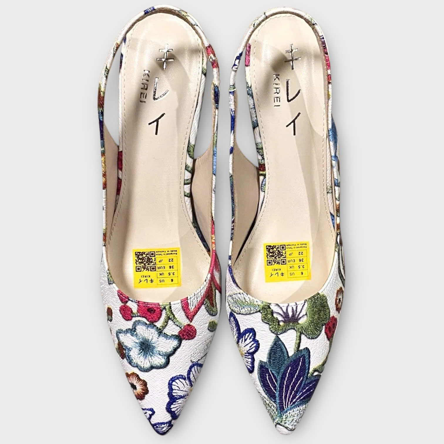 Kirei Office CP Sandal Quai Hậu 3D FEP 7P Hồng trắng