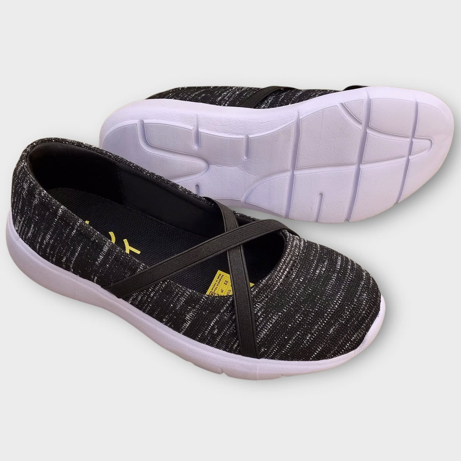 Kirei breathable walk straps HD Black doll shoes