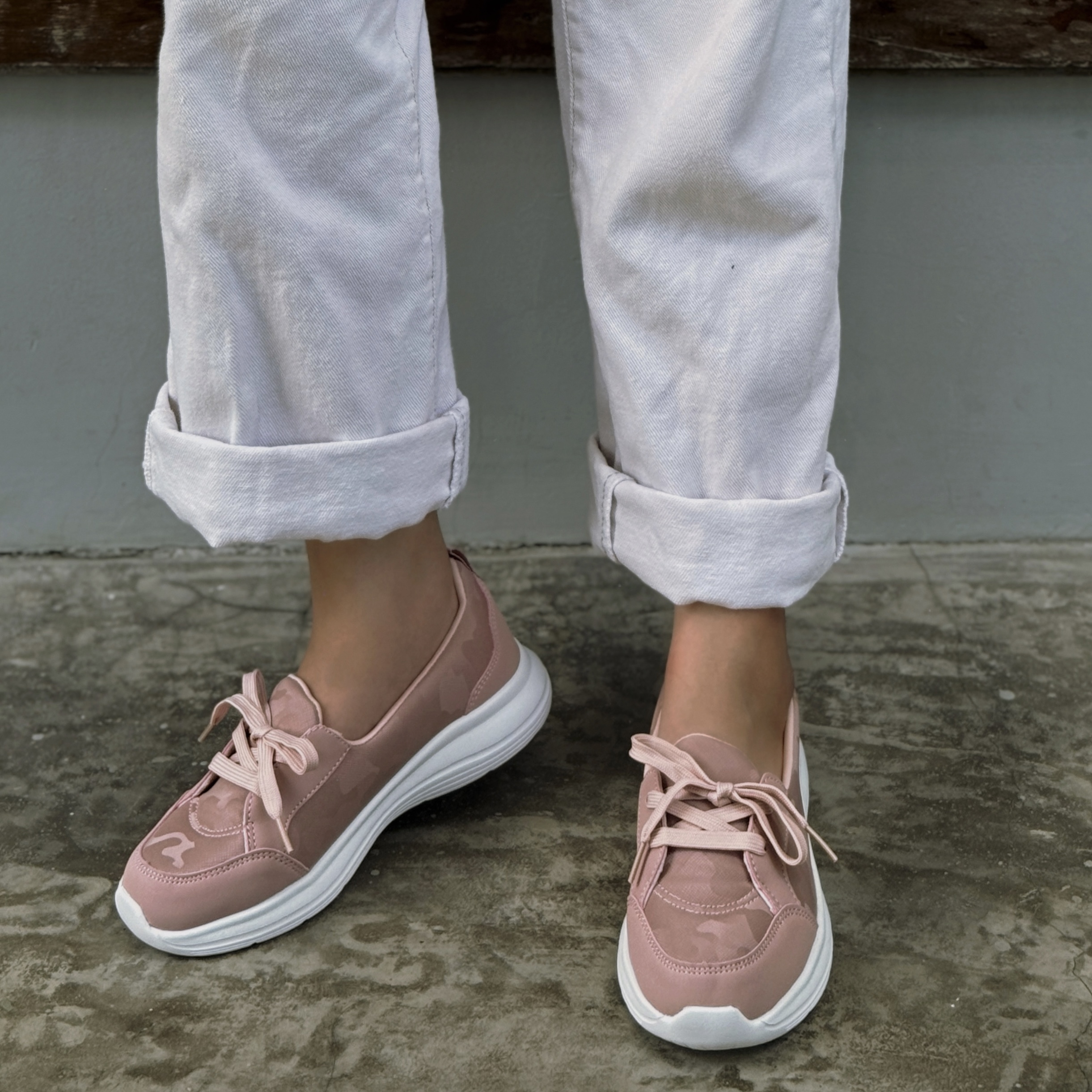 Kirei Walk BG Breathable Cột Dây Hồng Camo