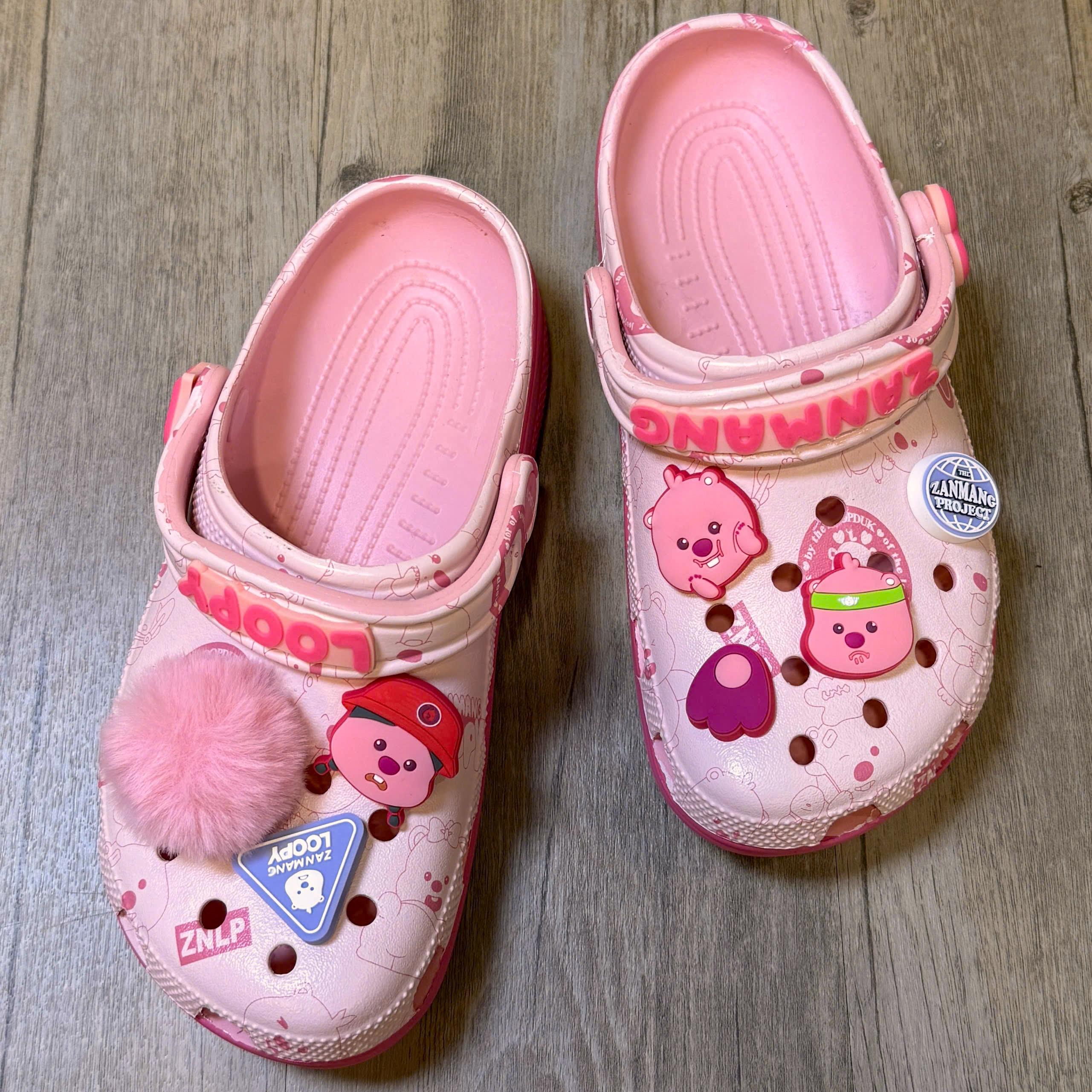 Dép Crocs Clog Loopy HN2 L.Pink