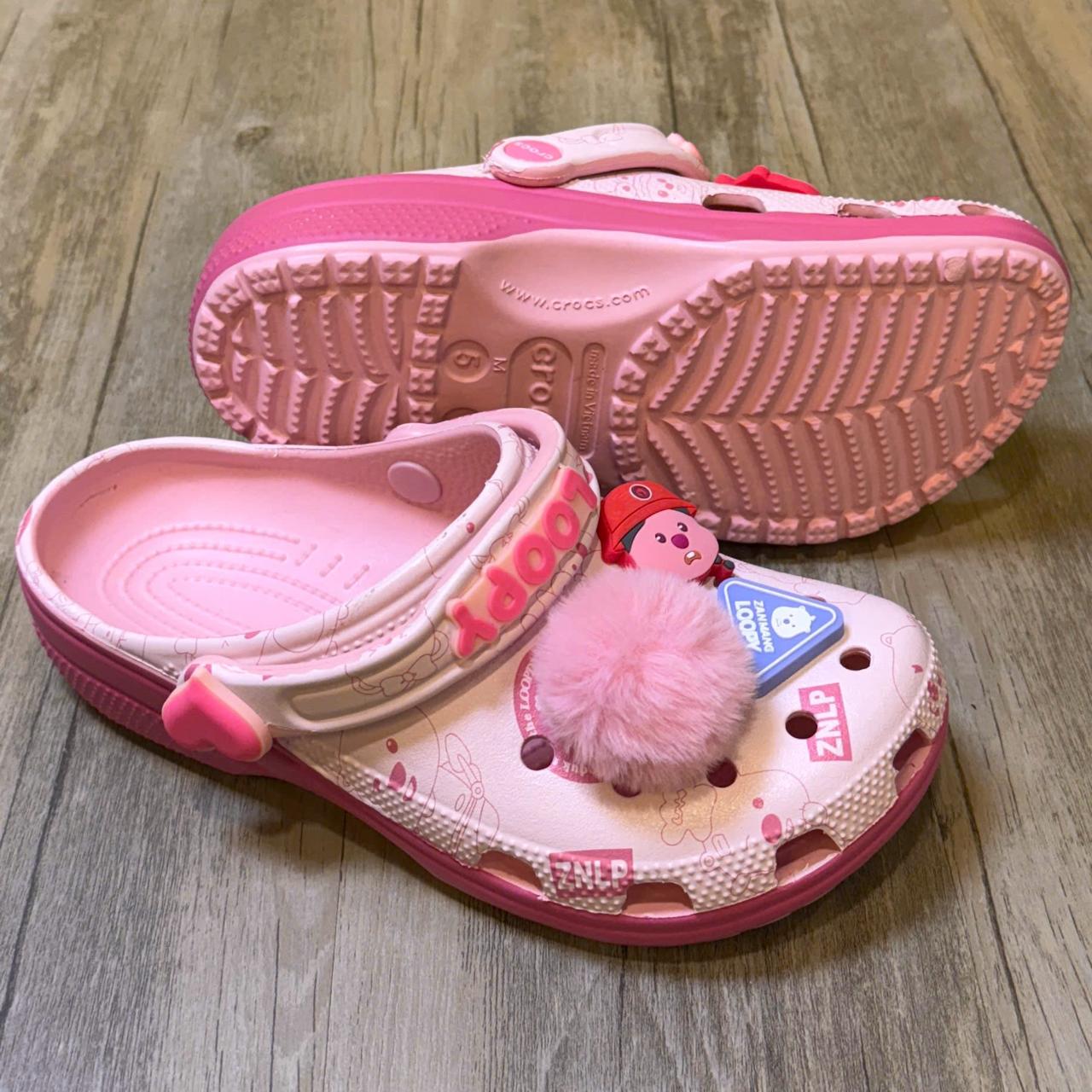 Dép Crocs Clog Loopy HN2 L.Pink
