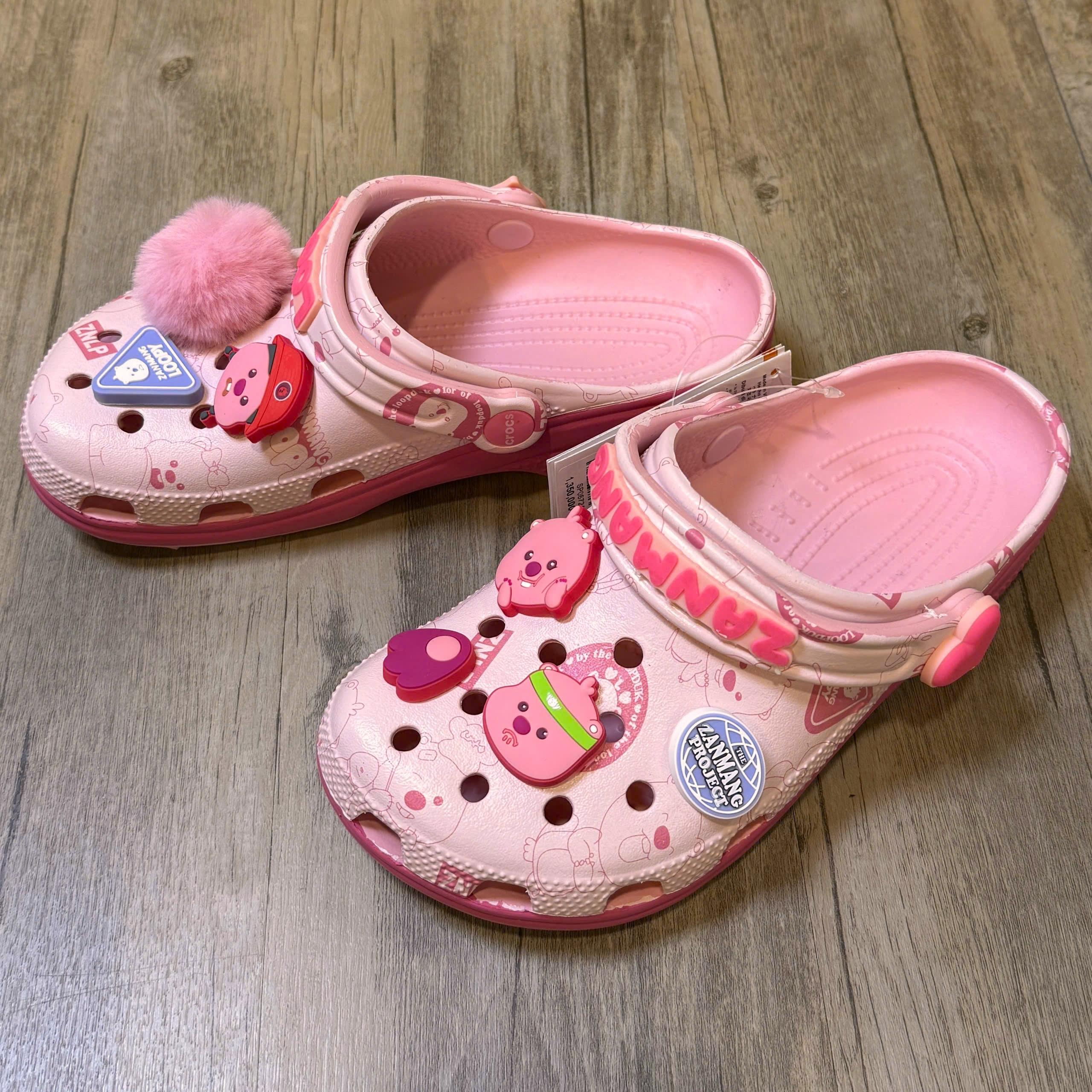 Dép Crocs Clog Loopy HN2 L.Pink