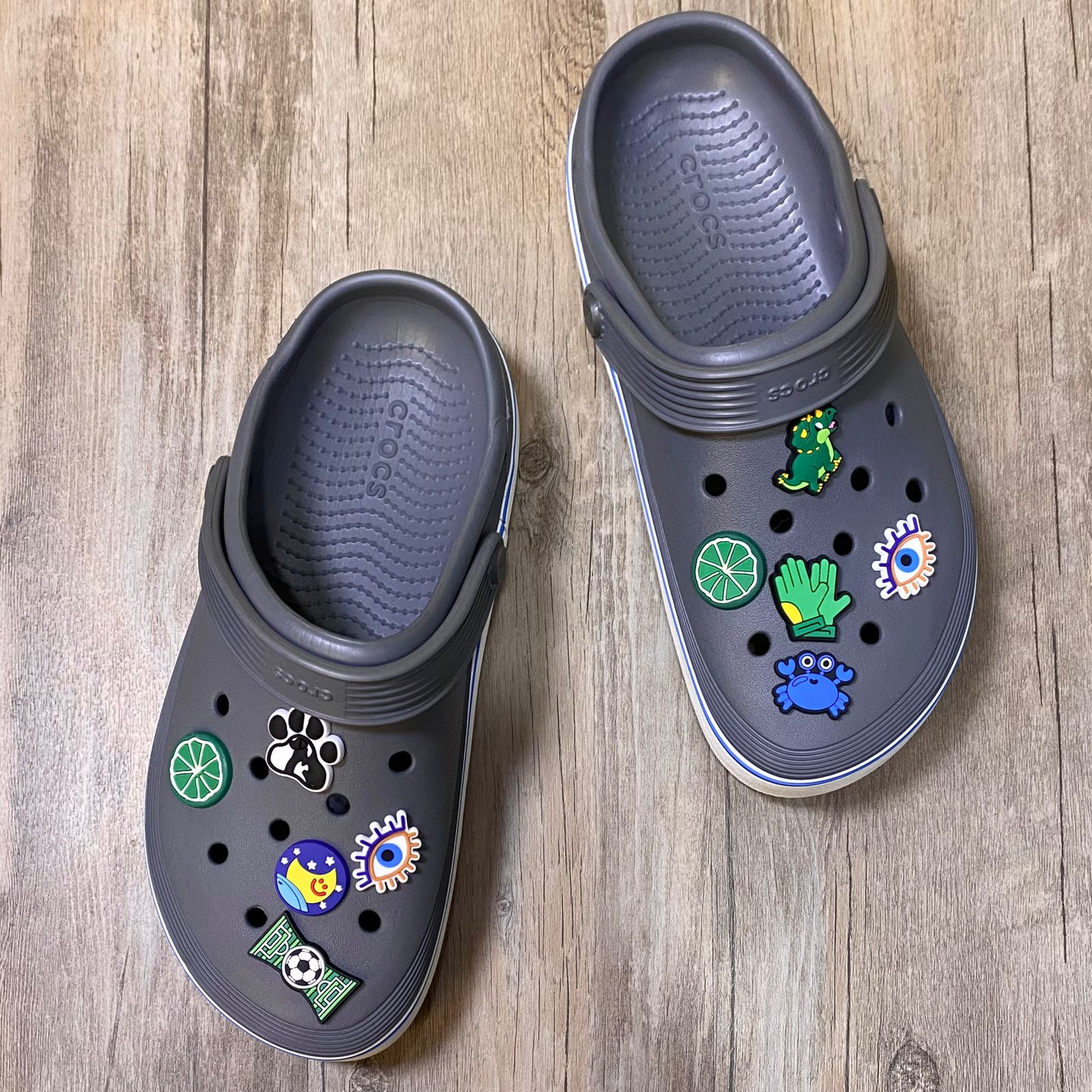 Dép Crocs Crocband Clog HN2 Grey/Blue
