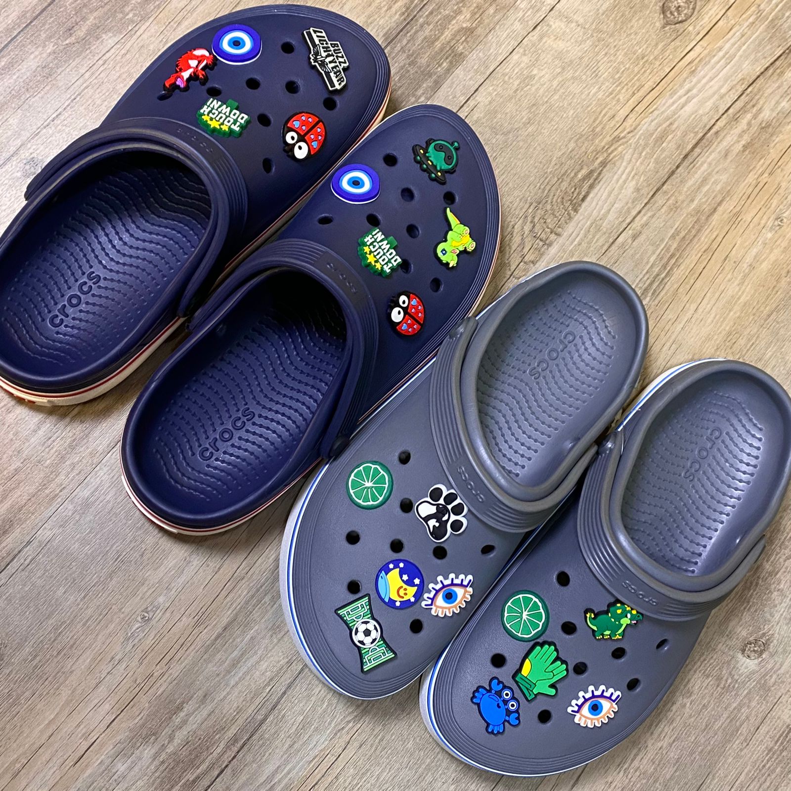 Dép Crocs Crocband Clog HN2 Grey/Blue