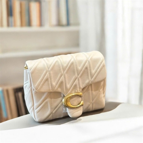 Túi Coach Times Square Tabby Shouder Bag Quilting DS White