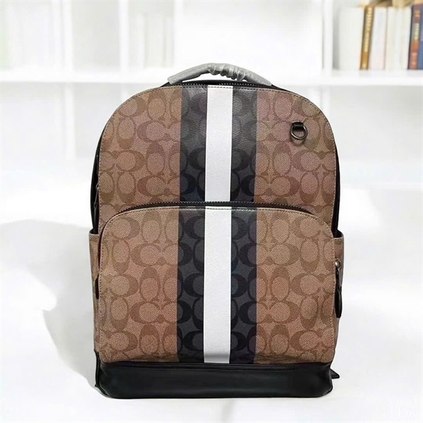 Balo Coach Graham Men Backpack In Signature Canvas DS Brown