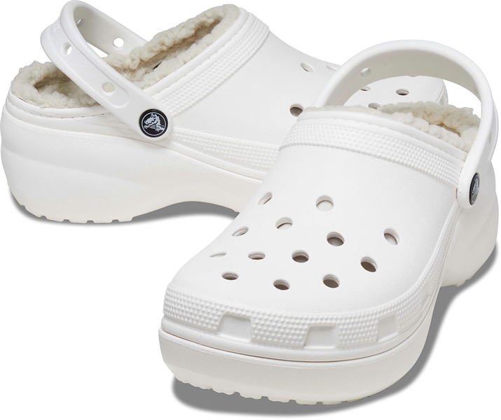 Dép Crocs Classic Lined Platform Clogs HN2 White