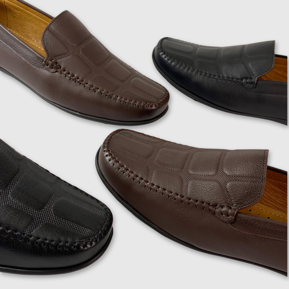 Hansamu Ronin - Office Shoes Moccasin DGD9 Đen