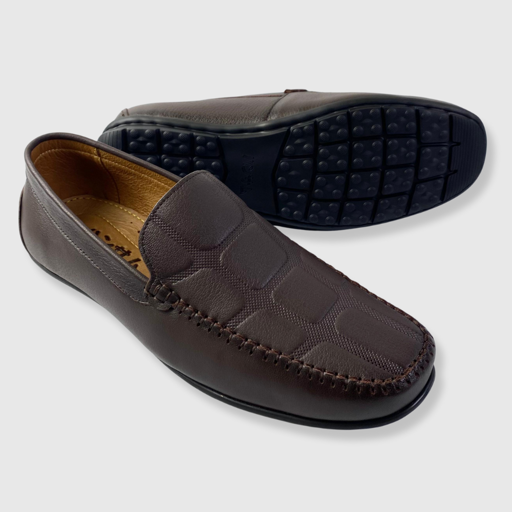 Hansamu Ronin - Office Shoes Moccasin DGD9 Nâu