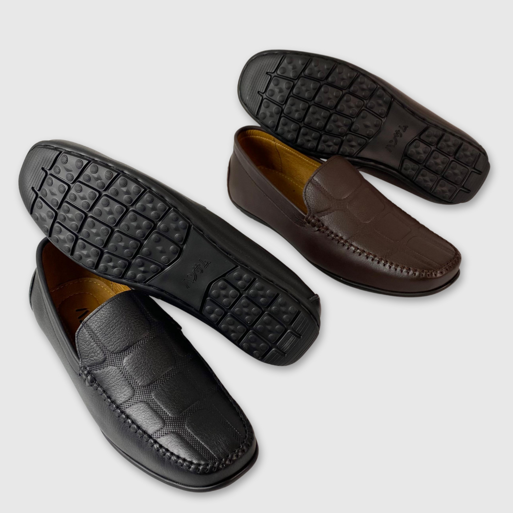 Hansamu Ronin - Office Shoes Moccasin DGD9 Đen