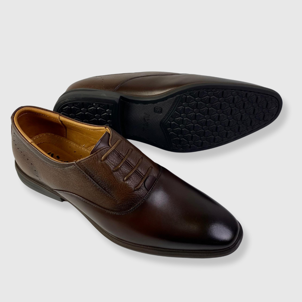 Hansamu Zen - Office Shoes Oxford DGD2 Nâu
