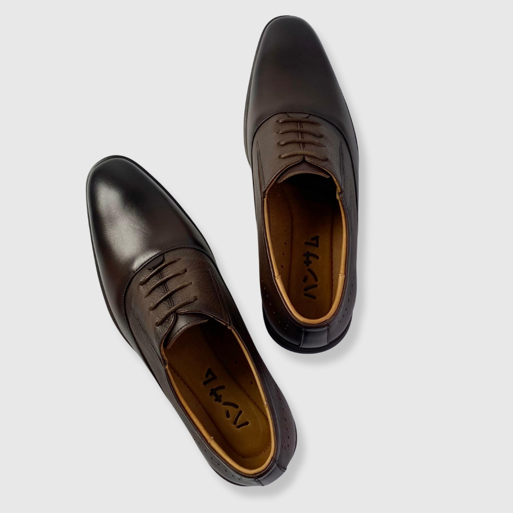 Hansamu Zen - Office Shoes Oxford DGD2 Nâu