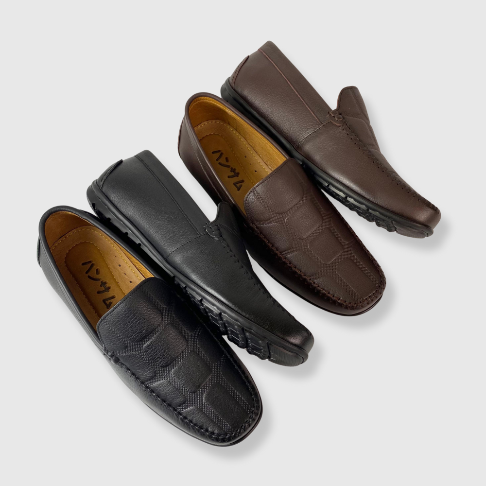 Hansamu Ronin - Office Shoes Moccasin DGD9 Đen