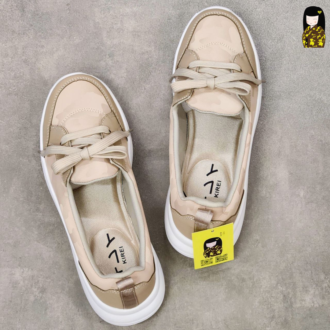 Kirei Hime - Walk Sneakers BG4 Beige Camo