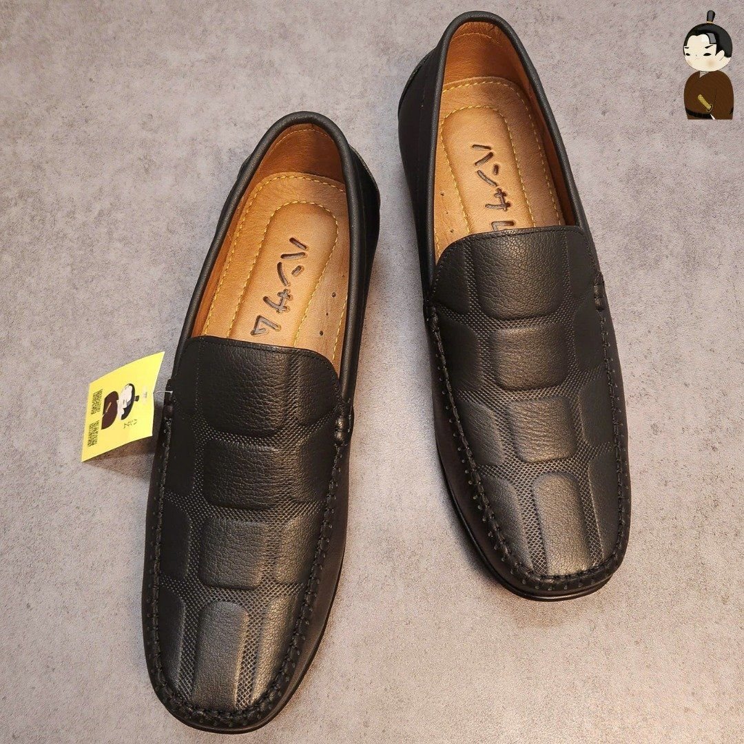 Hansamu Kai - Office Moccasin DGD9 Black