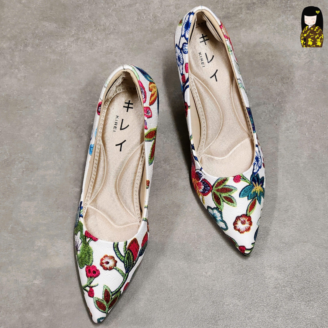 Kirei Biteki - Office Kitten Heel CP2 White