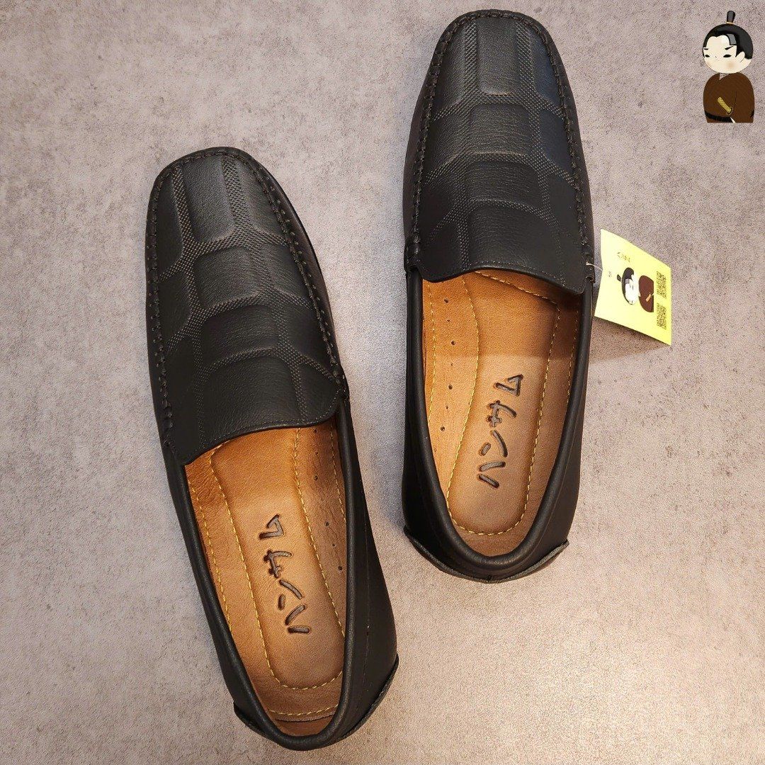 Hansamu Kai - Office Moccasin DGD9 Black