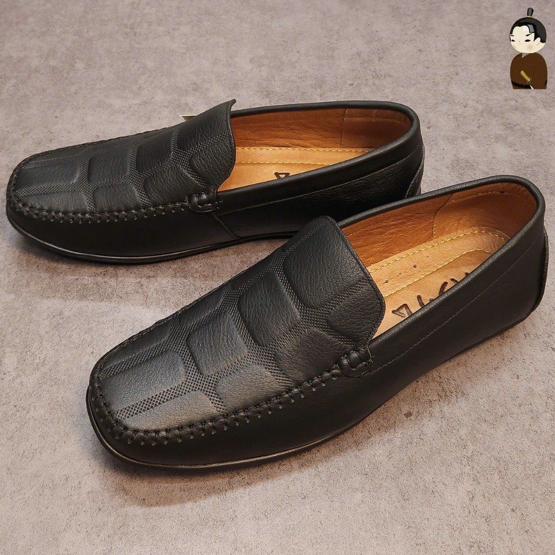 Hansamu Kai - Office Moccasin DGD9 Black