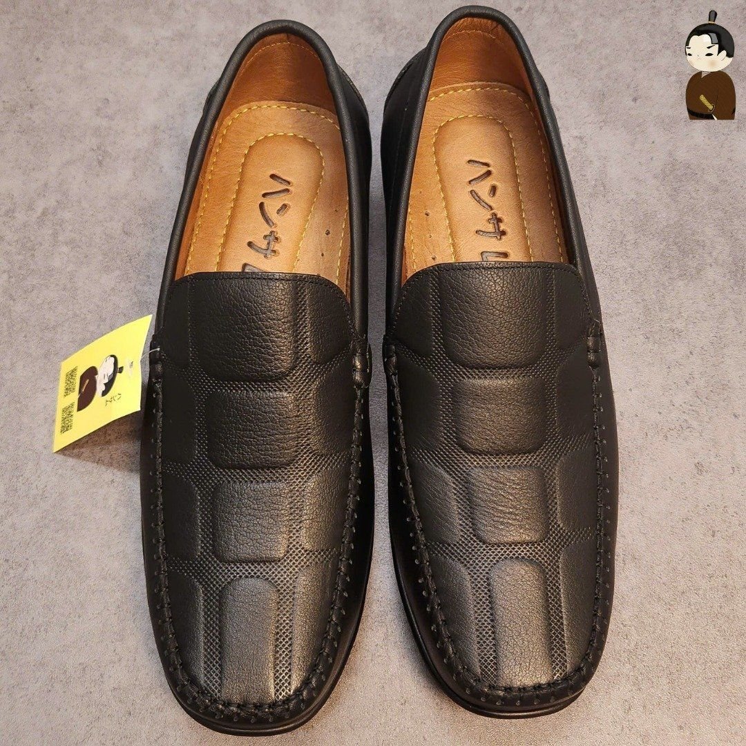 Hansamu Kai - Office Moccasin DGD9 Black