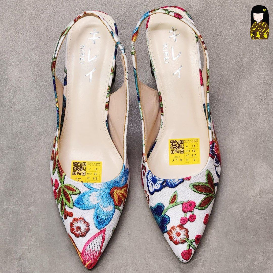 Kirei Biteki - Office Slingback CP6 White