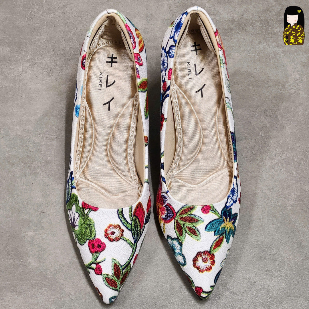 Kirei Biteki - Office Kitten Heel CP2 White