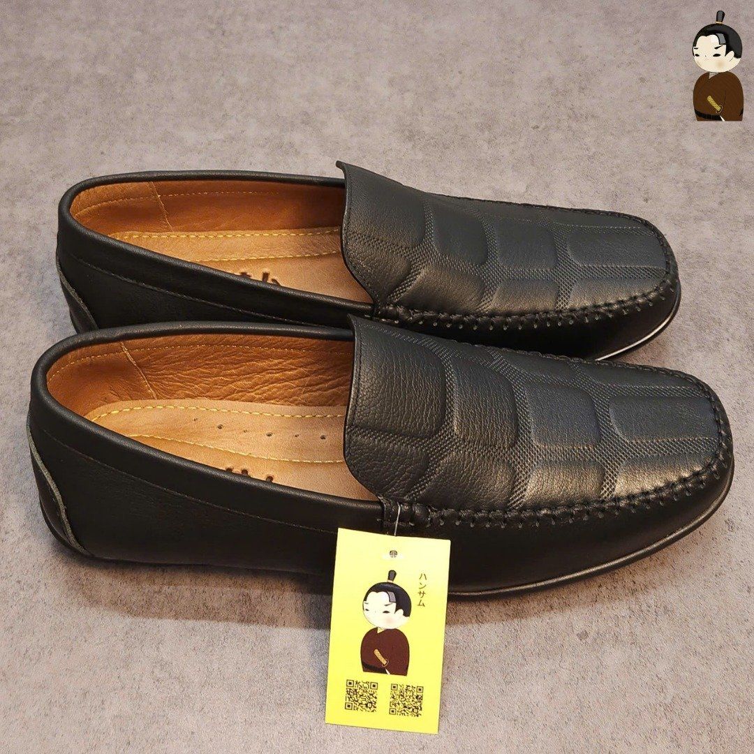 Hansamu Kai - Office Moccasin DGD9 Black